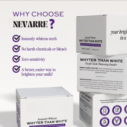 Nevarre™ Purple Teeth Whitening Powder