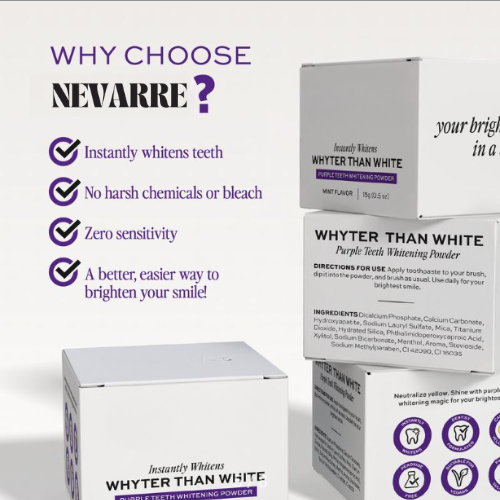 Nevarre™ Purple Teeth Whitening Powder