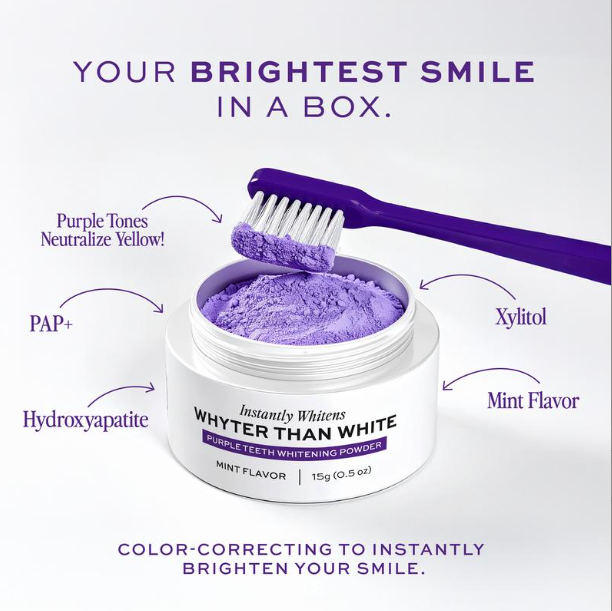 Nevarre™ Purple Teeth Whitening Powder